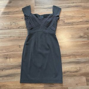 Beautiful Black Halo Gray Work Dress with Chiffon Bodice